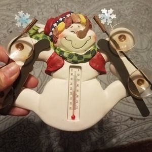 Snowman window thermometer